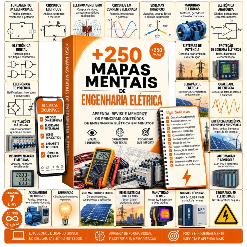 Kit +250 Mapas Mentais de Engenharia Elétrica